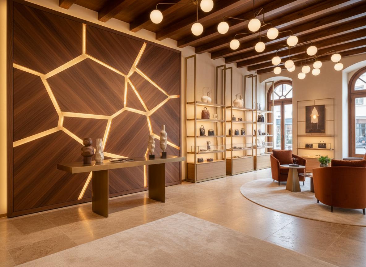 Custom indoor acrylic lobby sign in Coral Gables